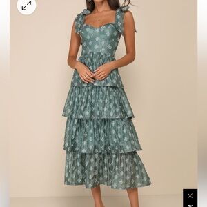 Lulus Tiered Midi Dress